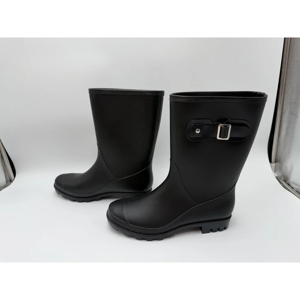 Evshine Women's Mid Calf Rain Boots Waterproof Garden Shoes EU 38  US 7.5-8